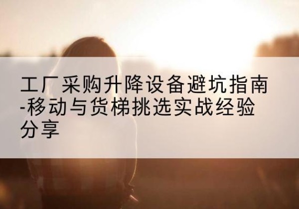 平谷区移动式升降机怎么选-工厂采购升降设备避坑指南-移动与货梯挑选实战经验分享